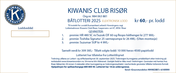 KIWANIS BÅTLOTTERI 2025